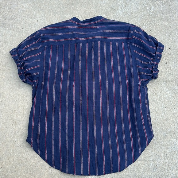 Xirena Kayden Stripe Shirt in Lapis small - Picture 5 of 5